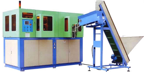photo of automatic stretch blow molding machine