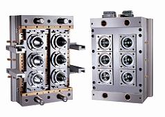 6-cavity preform mold